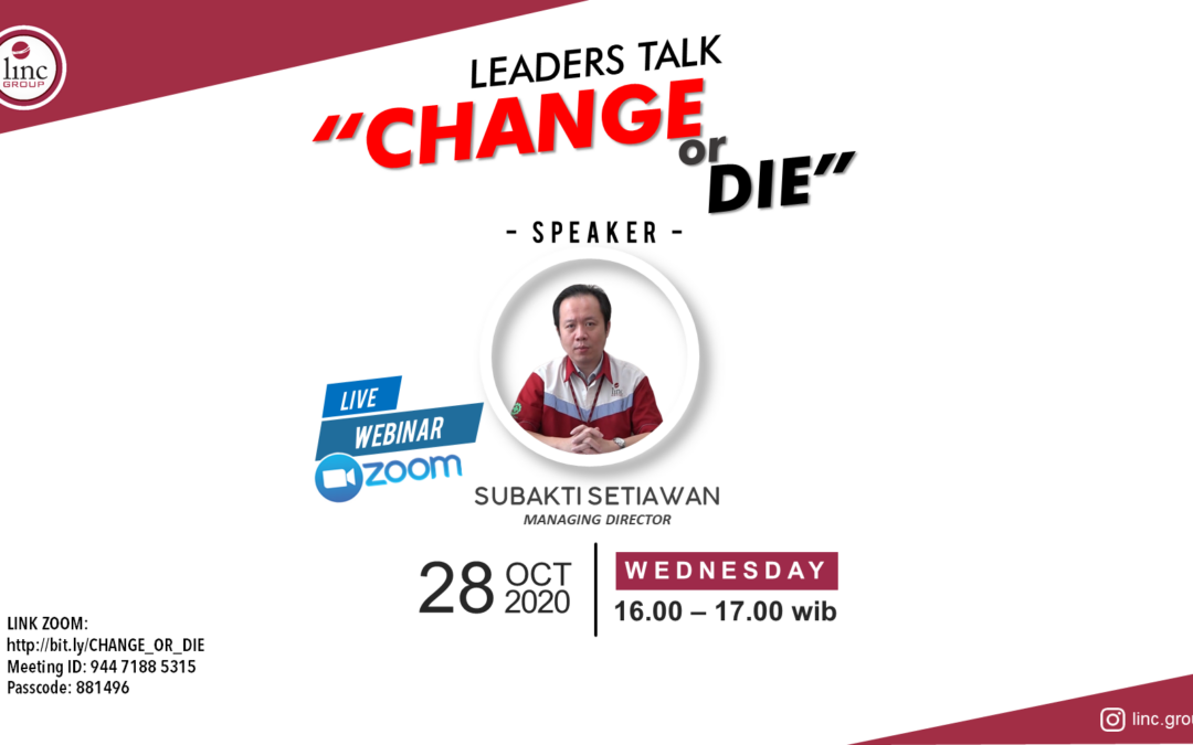 Leaders Talk #1 Change or Die